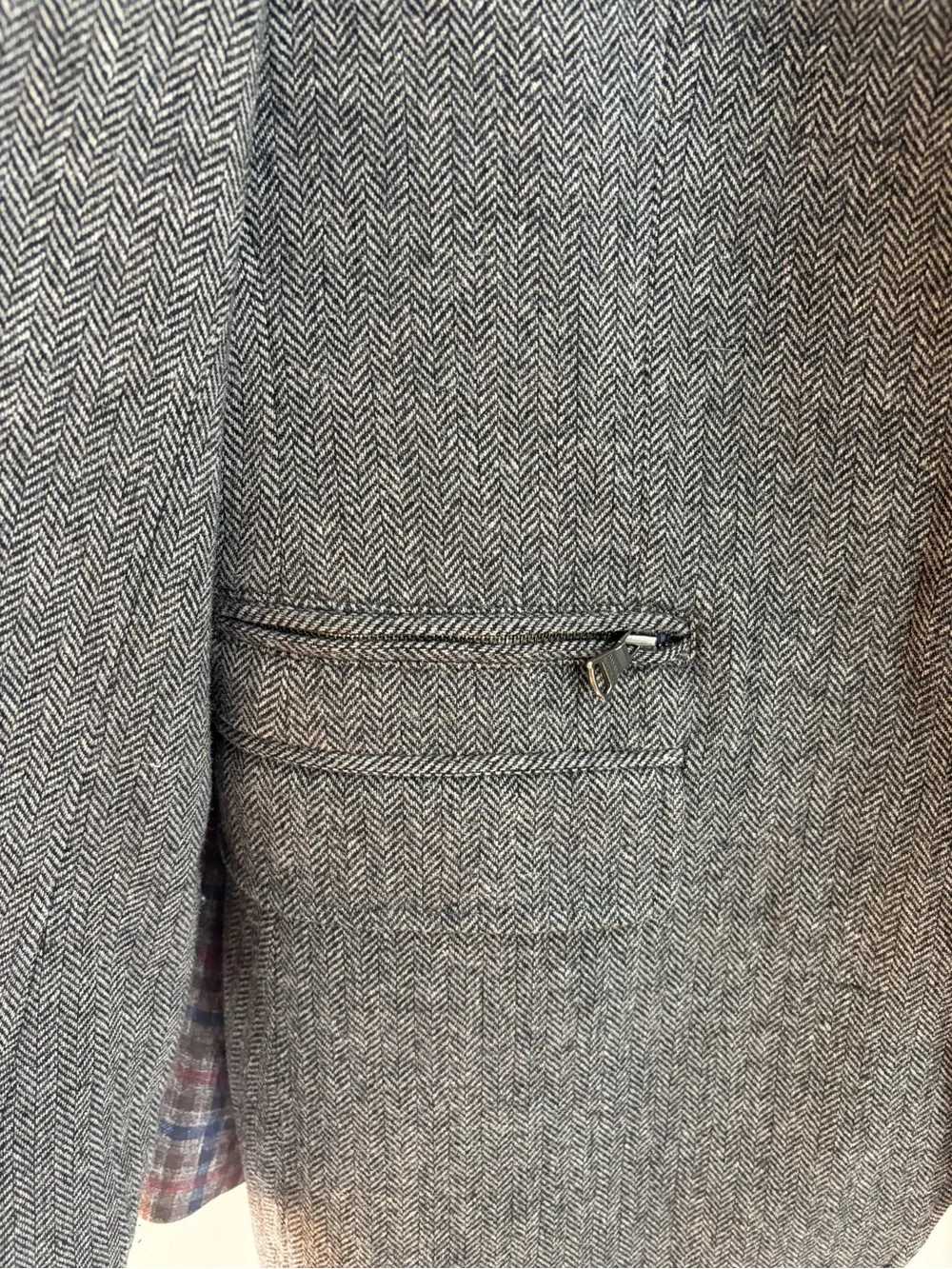 Banana Republic Men's Gray Herringbone Sport Coat